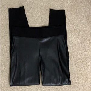 LOFT Pants - LOFT legging with faux leather front!! Size S LOFT Pants - LOFT legging with faux leather front!! Size S